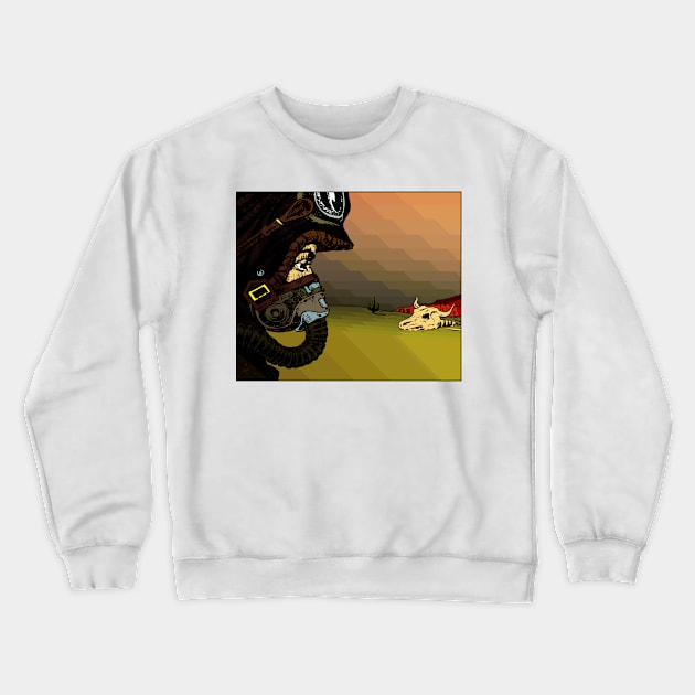 Desert Wanderer Crewneck Sweatshirt by balmut